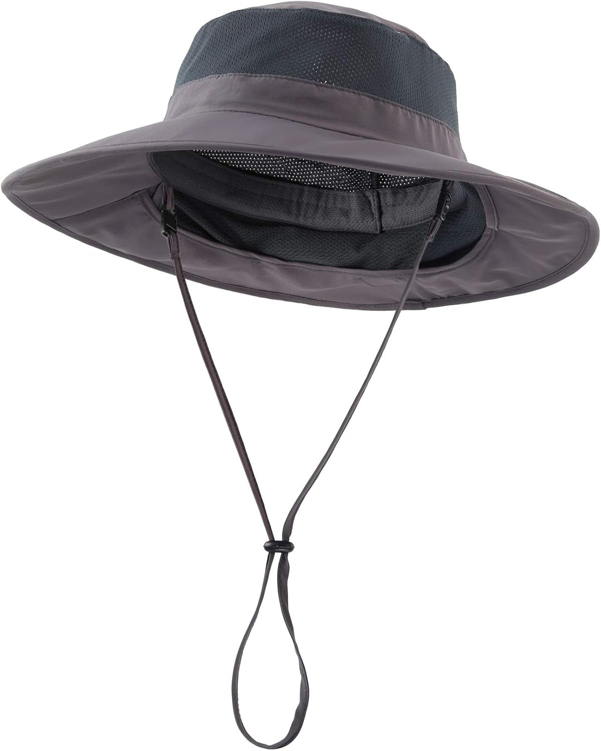 Outdoor UPF50+ Kids Sun Hat Wide Brim Fishing Hat with Neck Flap